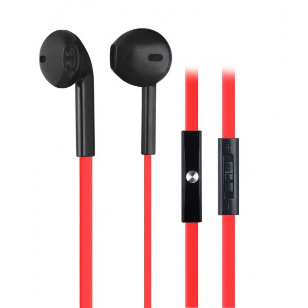 Wholesale KIK 333 Stereo Earphone Headset with Mic and Volume Control (333 Red)